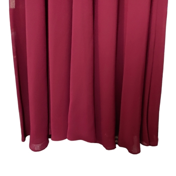 Lulu's Dance All Evening Burgundy Lace Maxi Dress Women's Size Extra Small XS - Picture 9 of 11